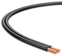 Audibax Silver BSAP100 Black - Bobina de Cable Paralelo para Altavoz - Longitud de 100 Metros - Alambre Trenzado - Cubierta de PVC Flexible y Resistente - Color Negro