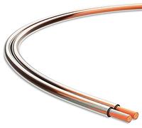 Audibax Silver BSAP20 Transparente - Bobina de Cable Paralelo para Altavoz - Longitud de 20 Metros - Alambre Trenzado - Cubierta de PVC Flexible y Resistente - Cable Transparente