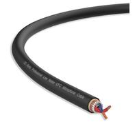 Audibax Silver BSM100 Black - Bobina de Cable Balanceado para Micrófono - Longitud de 100 Metros - Alambre Trenzado y Mallado - Cubierta de PVC Flexible y Resistente - Color Negro