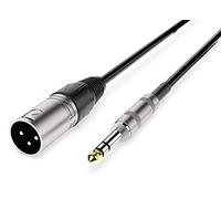 Audibax Silver Cable XLR Macho a Jack Balanceado 1,5 Metros Negro