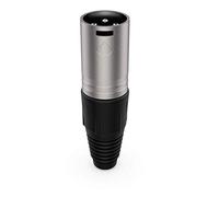Audibax Silver Conector XLR Macho Gris