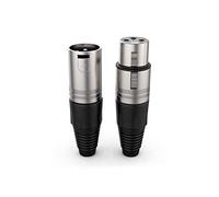 Audibax Silver Pack Conector XLR Macho + Hembra