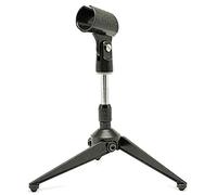 Audibax SM47 - Soporte de Micrófono de Mesa - Soporte de Escritorio con Base en Trípode - Incluye Pinza para Micrófono - Base Estable y Robusta - Trípode con Refuerzo de Goma en Las Patas