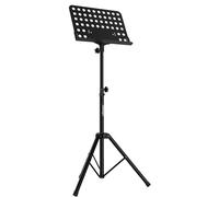 Audibax SP3 - Atril de Orquestra - Soporte para Partituras Plegable - Atril con Altura Regulable - Bandeja de Partituras Perforada y Desmontable - Altura Ajustable de 94 a 142 cm