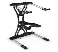 Audibax TOP-10 - Soporte para Portátil - Stand para Ordenador para Cabina DJ o Estudio - Altura Regulable de 16,5 a 25,5 cm - Funda Incluida - Soporte Laptop Plegable para DJ - Fabricado en Acero