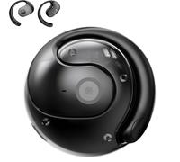 Audífonos abiertos de traducción de IA, traductores de idiomas en tiempo real, auriculares de traducción en tiempo real, cápsulas de traducción inalámbricas con sonido estéreo (negro)