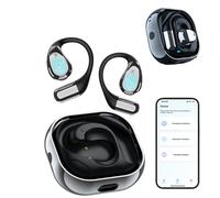 Audífonos con IA para traducción de idiomas, traductor de idiomas de IA, auriculares de traducción en tiempo real, ideales para viajes, negocios, aprendizaje (negro)