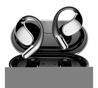 Audífonos de traducción de IA, ABS+PC, alcance de 10 m, dispositivo de traducción de auriculares con tiempo real, viajes, negocios, traductor de auriculares para 144 idiomas | Carga de pantalla