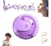 Audífonos de traducción de idiomas en tiempo real, auriculares traductor Ai 144 idiomas en línea traducción en tiempo real, auriculares de traducción Ai Hy-T26 Pro inalámbricos Bluetooth (morado)