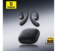 Audífonos Deportivos Baseus Eli Sport 2 de Conducción Ósea, Inalámbricos Bluetooth 6.0, con 4 Micrófonos y Llamadas Claras con IA, para Fitness y Running White