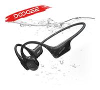 Audífonos Deportivos DOOGEE BoneBeat con Conducción Ósea para Natación, Inalámbricos, Resistentes al Agua IP68, con Micrófono para Llamadas y Música, 32GB Red