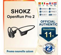 Audífonos Deportivos Originales SHOKZ OpenRun Pro 2 S820, Conducción Ósea, Inalámbricos, Bluetooth 5.3, Resistentes al Agua IP55, 12 Horas de Reproducción Glacier Silver