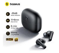 Audífonos Inalámbricos Baseus Bass EP10 Ultra - Reducción de Ruido de -55dB, 65 Horas de Reproducción, Bluetooth 6.0, 6 Micrófonos, Llamadas Nítidas con IA White