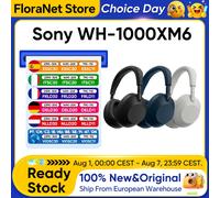 Audífonos Inalámbricos Bluetooth Originales Sony WH-1000XM6 con Cancelación Activa de Ruido QN3, 12 Micrófonos, Audio Realidad 360, Auriculares Over-Ear Black