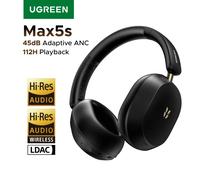 Audífonos Inalámbricos Bluetooth UGREEN Max5s 2026, Recién Actualizados, con Cancelación de Ruido Híbrida ANC de 45dB y 112 Horas de Reproducción Black