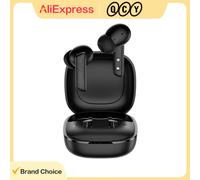 Audífonos Inalámbricos Bluetooth QCY HT05 Melobuds ANC BH21HT05A 40dB 6 Micrófonos con IA para Llamadas, Transparencia, Aplicación para Ecualizador Personalizado, 30H de Duración BLACK