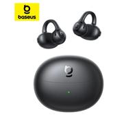 Audífonos Intrauditivos Baseus Bass BC1 Lite con Clip, Diseño Abierto para Mayor Comodidad, 2 Micrófonos para Llamadas Nítidas, Resistencia al Agua IP55, 45 Horas de Reproducción Galaxy Blue
