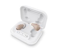 Audífonos para personas mayores: estuche de carga y recargable con batería de más de 48 horas. Disfruta de un sonido claro con 2 tipos de auriculares (sin retroalimentación y ajuste cómodo). Encendido