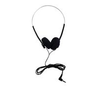 Audífonos retro sobre la oreja, auriculares estéreo de alta fidelidad para la mayoría de teléfonos móviles, reproducción de auriculares (negro)