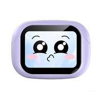 Audífonos traductores de inteligencia artificial, dispositivo de traducción de voz, 144 idiomas, pantalla de control táctil, auriculares inalámbricos 6.0 para iOS para Android (morado sin traducción)
