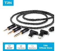 Audífonos TRN T2 Pro16 Core con Cable de Actualización HIFI Plateado, 2.5, 5 Pines/3.5/4.4/Tipo C 5 Pines/QDC/MMCX/0.75/0.78 Black 0.78 3.5