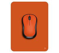 Audimi Alfombrilla de mouse pequeña de 6 x 8 pulgadas, alfombrilla de mouse gruesa para laptop, mouse inalámbrico, hogar, oficina, viajes, portátil y lavable (naranja)