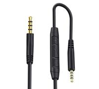 Audio Alargador Cable Auxiliar Extensión Cable, para Bose 700 NC700 QuietComfort QC25,QC35,On-Ear 2,OE2,OE2i Auriculares, 3.5mm a 2.5mm Jack Audio Estéreo Cord Inline Mic/Remote Control - Negro