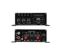 Audio Amplifier, 12V Mini Digital HiFi Power Amplifier Stereo Amplifier with Remote Control for Speakers