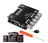 Audio Amplifier Board with Treble and Bass Control, Speaker Sound System | Amp Board + High-Fidelity Output + Home, Car, Workshop, Outdoor, Gamers, Garage, DIY Enthusiasts, Hobbyists Black