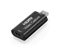 Audio and Video Capture Cards, 1080p HDMI to USB Adapter, Portable Plug & Play Capture Card for Live Video Streaming