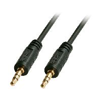Lindy 35643 cable de audio 3 m 3.5mm negro - cables de audio (3.5mm, m