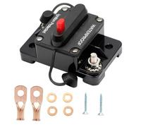Audio Circuit Breaker, soporte para bloque de fusibles en línea estéreo para coche, resistente 12-48 V, protector de sobrecarga, inversor de automoción, compacto, versátil, ideal para marina, SUV