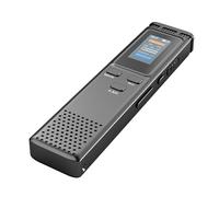 Audio digital activado por voz de 16 GB con reproducción de reducción de ruido, reproductor de música MP3, archivos de 72 horas, soporte de dispositivo, contraseña para conferencias, reuniones, clases