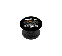Audio Engineer Analog Or Bust Vintage Gear PopSockets PopGrip Adhesivo