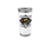Audio Engineer Analog Or Bust Vintage Gear Vaso térmico de acero inoxidable de doble pared