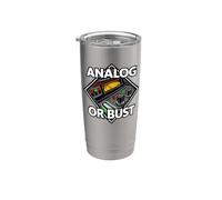 Audio Engineer Analog Or Bust Vintage Gear Vaso térmico de acero inoxidable de doble pared
