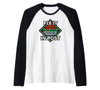Audio Engineer Fix It In Post Sound Mixer Camiseta Manga Raglan