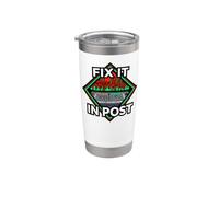 Audio Engineer Fix It In Post Sound Mixer Vaso térmico de acero inoxidable de doble pared