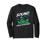 Audio Engineer Sound Check Never Ends Live Crew Graphic Manga Larga