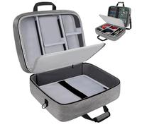 Audio Mixer Carrying Bag, Scratch-Resistant Travel Case Multi-Pockets Podcast and Studio Equipment, 15.75x12.99x6.1 Inches Black for Tours, Gigs, Live Performances, Long-Distance Trips