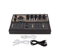 Audio Mixer, Innovative Sound Effects Board with Real-Time Monitoring & Noise Reduction, Karaoke Singing Made Easy for Streaming, Podcasting & More,