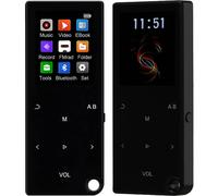 Audio Odyssey: Reproductor MP3 de 16 GB con Bluetooth 5.0, sonido HiFi, altavoz potente, memoria ampliable y carcasa metálica para un