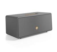 Audio Pro Altavoz Bluetooth y WiFi Inalámbrico Multiroom - Bafle Estéreo con AirPlay2, Google Cast, Spotify Connect y HiFi - Sonido Muy Potente - Diseño Elegante - 6 Preajustes Drumfire-D2 - Gris