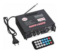 Audio Revolution: Amplificador de potencia estéreo, doble canal 300W + 300W, calidad de sonido HiFi, transmisión inalámbrica Bluetooth, USB, SD,