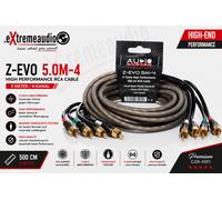 AUDIO SYSTEM Z-EVO 5M-4 4 canales RCA cable 500cm RCA 5m 4x RCA