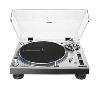 Audio Technica AT-LP140XP-SV - Tocadiscos Profesional Totalmente Manual para DJ, velocidades de 33/45/78 RPM, Incluye Cubierta Antipolvo y Cartucho AT-XP3 DJ (Plateado)