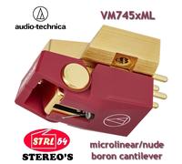 Audio-Technica AT-VM745xML cartucho 2 X mm Diamante Pelado Microlinear P Bore