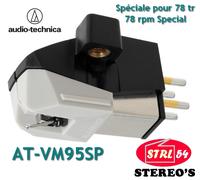 Audio-Technica AT-VM95SP para 78 rpm Y Discos goma laca cartucho fono mm