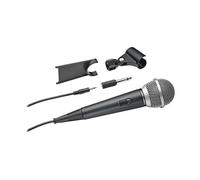 Audio-Technica ATR1200X Micrófono unidireccional dinámico Vocal/Instrumento Incluye Soporte de Escritorio y Abrazadera de Soporte (Negro)