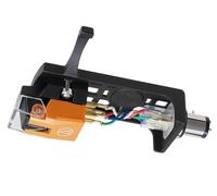 Audio Technica VM530EN/H - Kit combinado de cartucho magnético de doble movimiento con lápiz elíptico de 1 pies 2 pulgadas, soporte para 4 pines, incluye accesorios de montaje (negro/naranja)